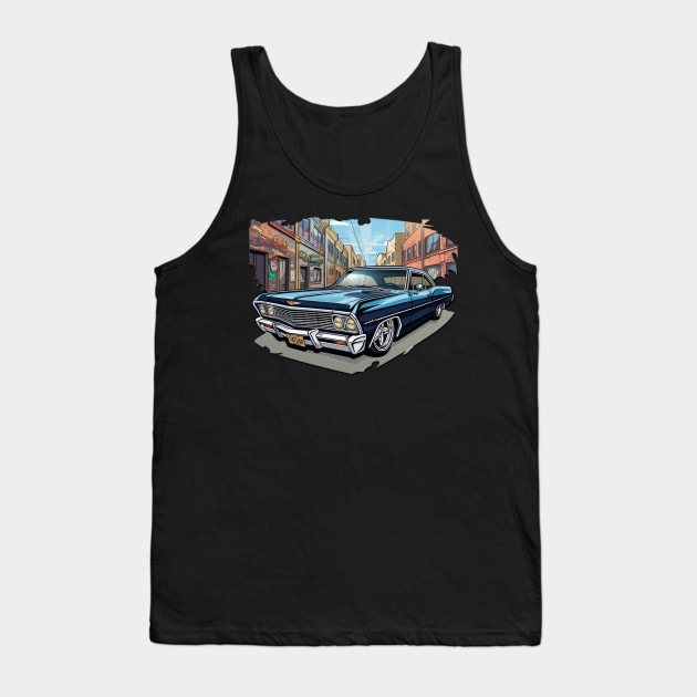 Urban Vibes: Chevy Caprice Lowrider Tank Top by Spearhead Ink